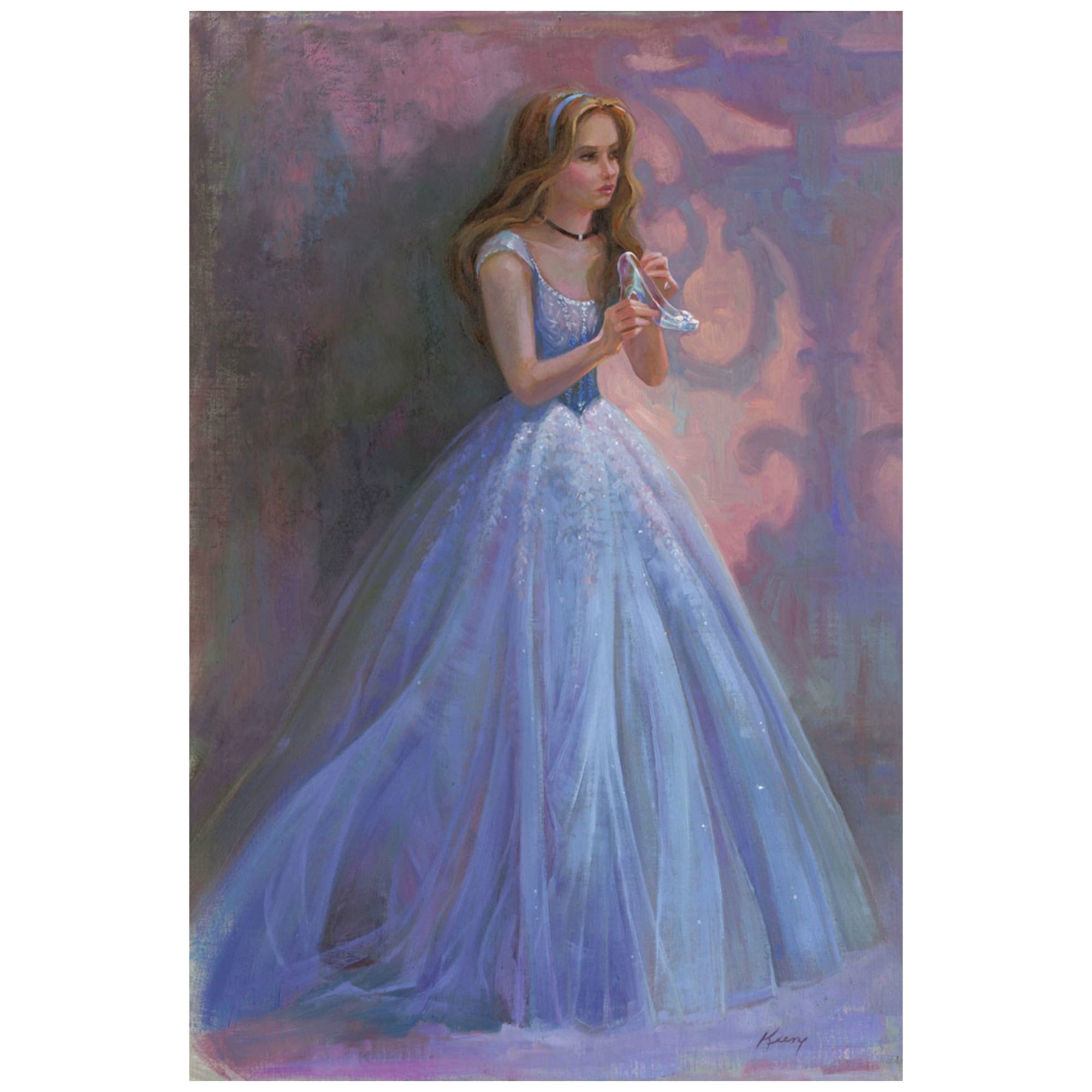 Glass Slipper Original Acrylic Painting on Gallery Wrapped