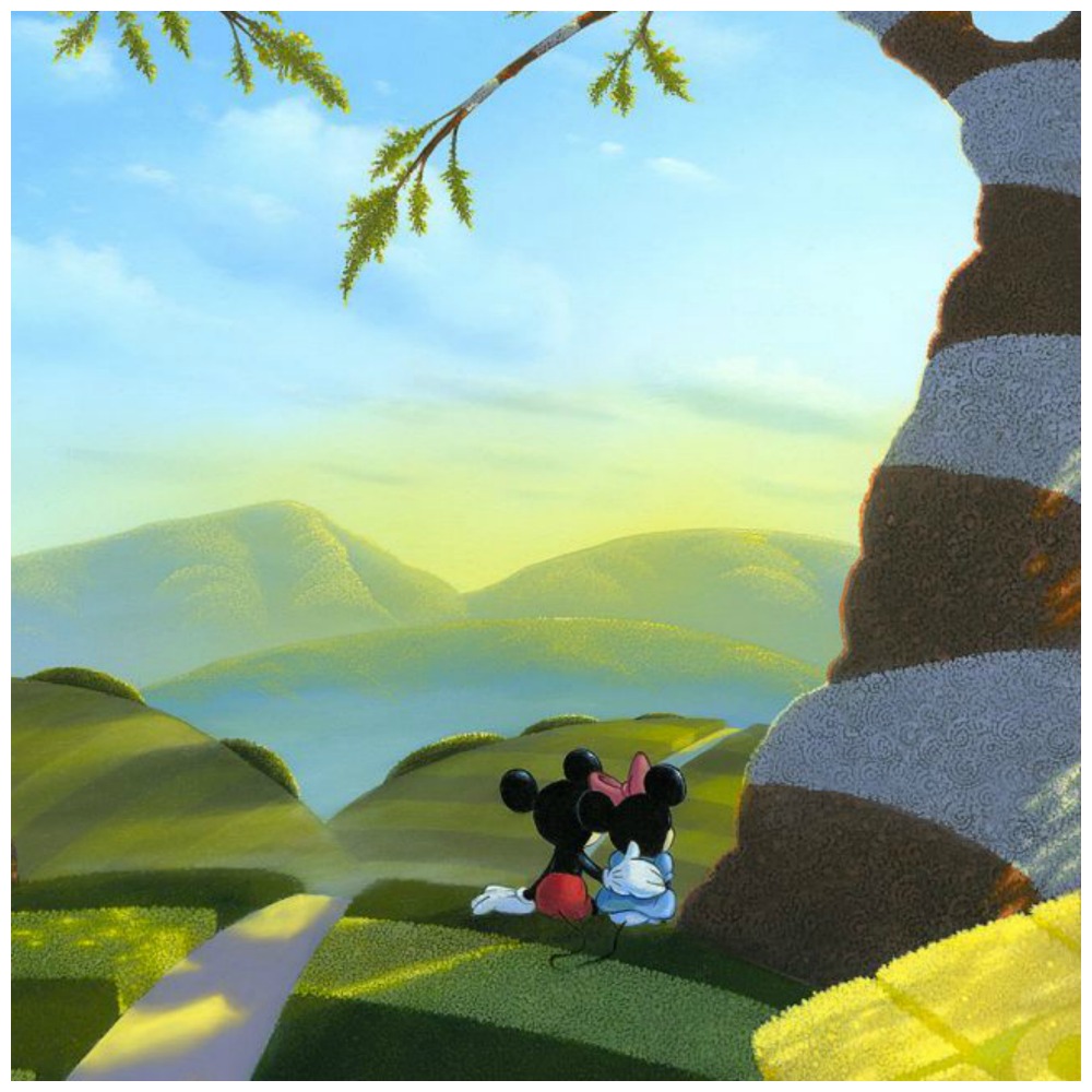 Loves Path 18×18 Disney Fine Art By Michael Provenza Animation Art