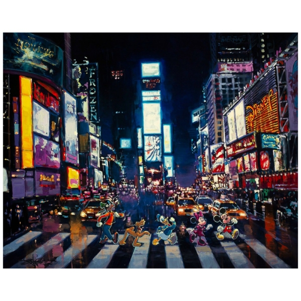 Bright Lights of Manhattan 24×30 Disney Fine Art by Rodel Gonzalez