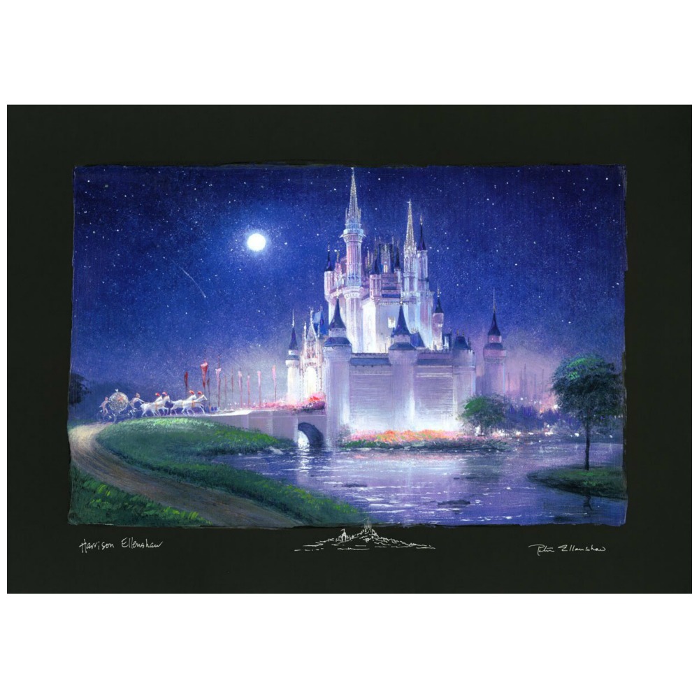 Cinderella's Grand Arrival 15H×23W Disney Fine Art Deluxe
