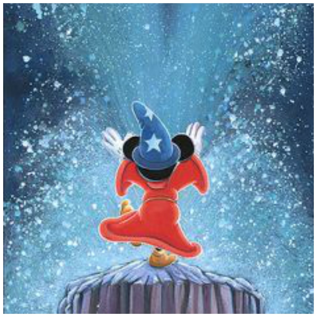 Apprentice Magic 36x16 Disney Art Silver Series by Michelle St Laurent ...